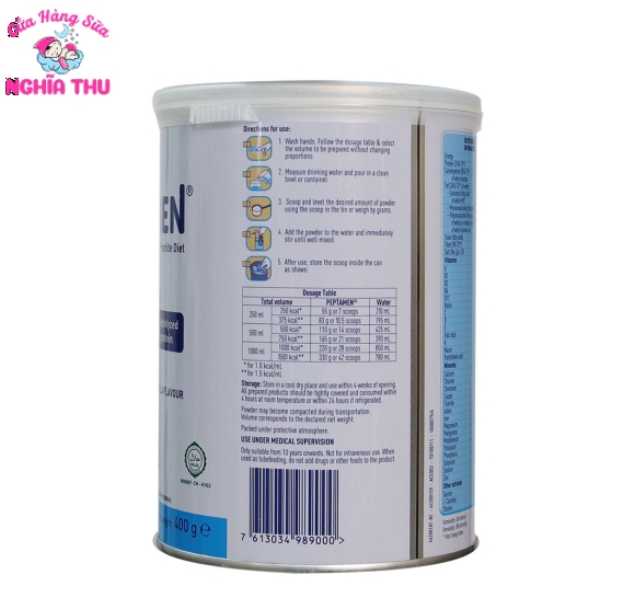 Sữa Peptamen dành cho người Kém Hấp Thu (Nestlé Thụy Sĩ)