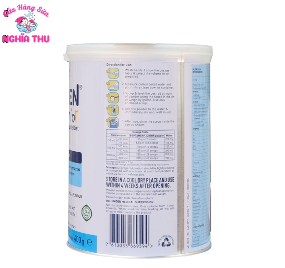 Sữa Peptamen Junior 400g (trẻ từ 1-10 tuổi)