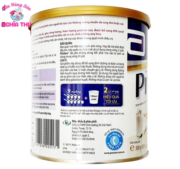 Sữa Prosure dành cho người bệnh Ung Thư 380g