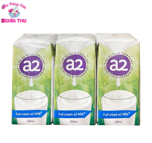 Sữa tươi A2 Nguyên Kem Full Cream Úc 200ml (24 hộp/thùng)