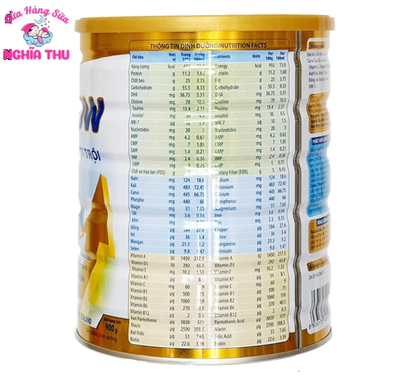 Sữa Vitagrow 0+ 900G (trẻ từ 0-12 tháng)