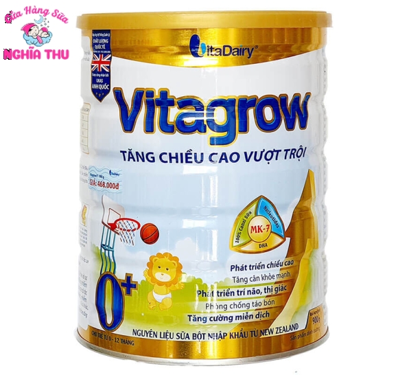 Sữa Vitagrow 0+ 900G (trẻ từ 0-12 tháng)