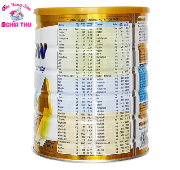 Sữa VitaGrow 2+ 900g Tăng Chiều Cao (trẻ 2 tuổi trở lên)